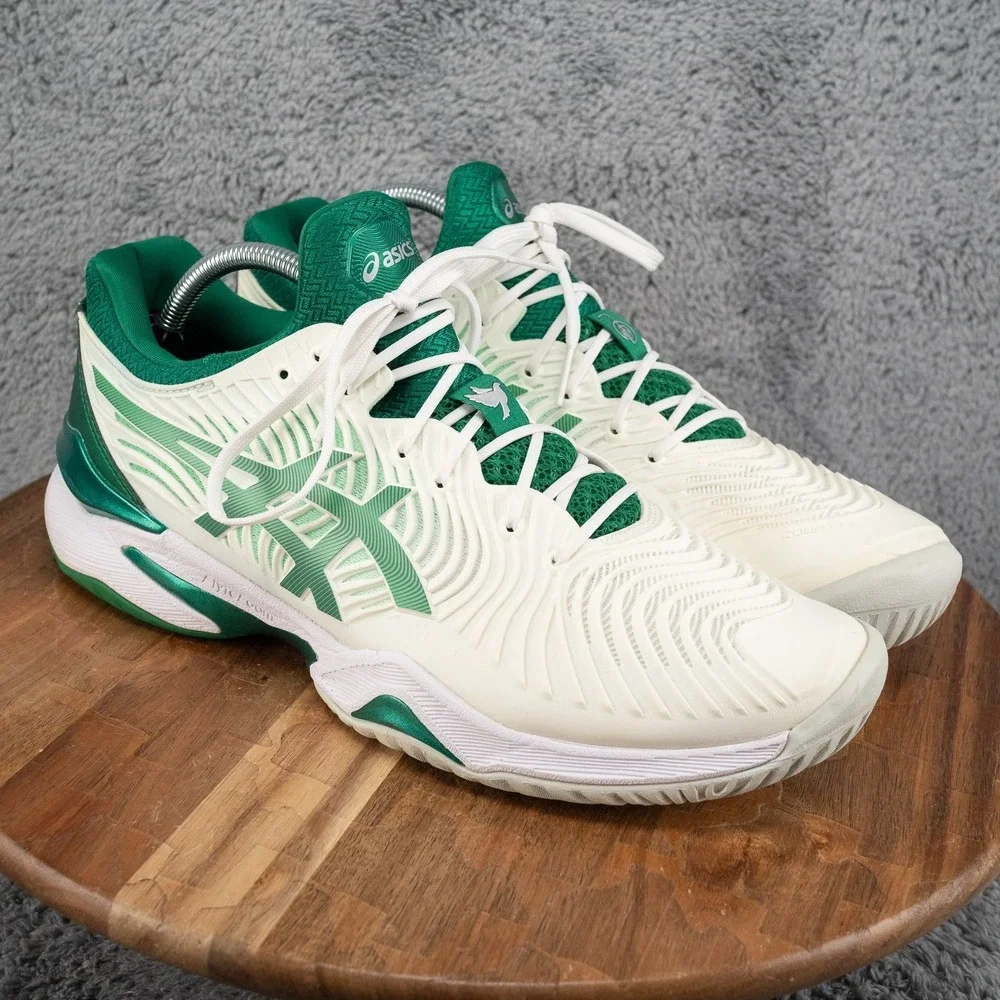 Asics Court FF 3 Novak Men's Tennis Shoes (White/Kale) Australian Open Sz 10